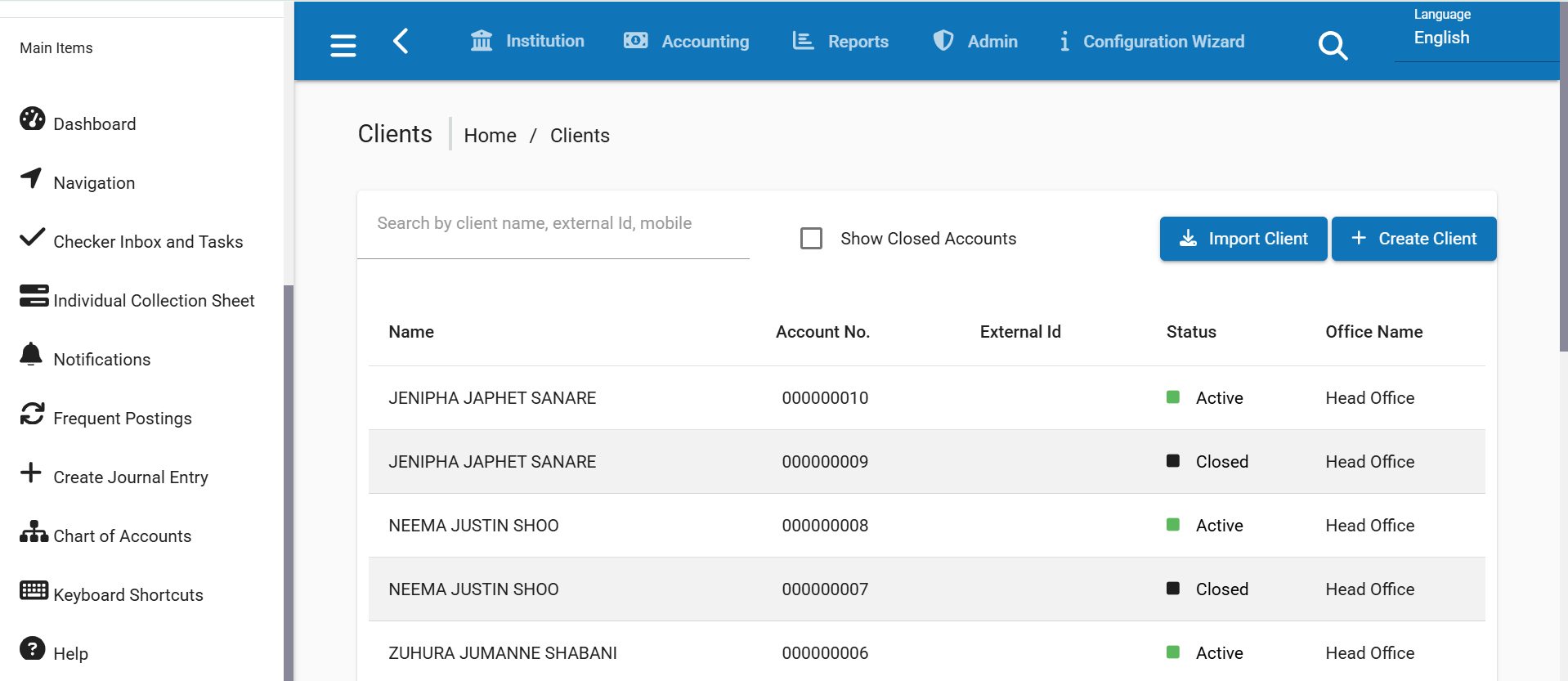 Microfinance analytics